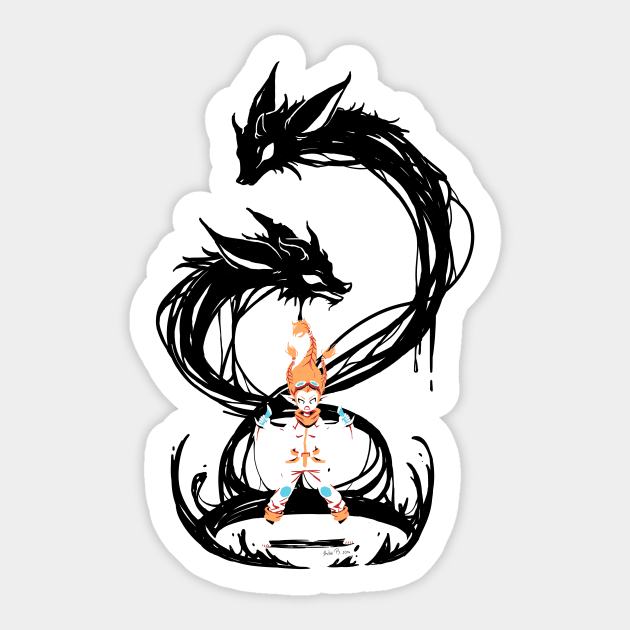 Fox Summoner Sticker by Freeminds